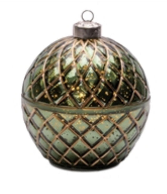 6.5” Green LED Ornament