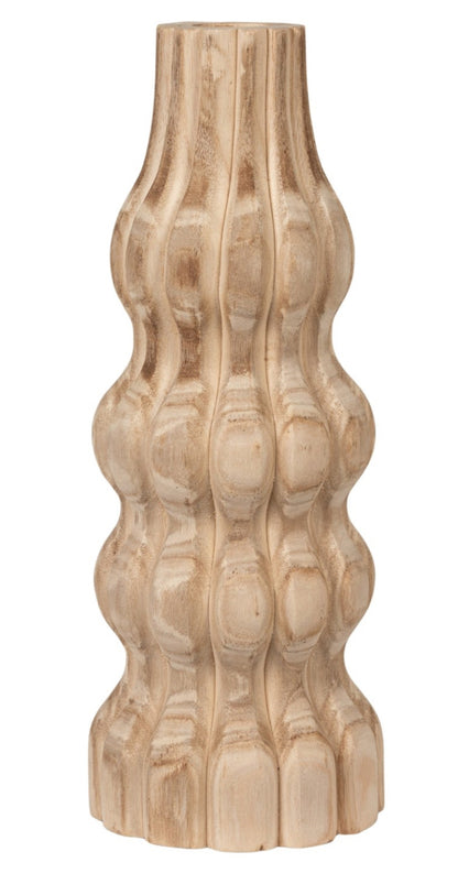 Decorative Carved Paulownia Wood Vase