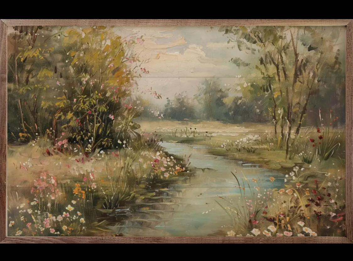 8” x 5” Spring Stream