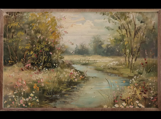 8” x 5” Spring Stream