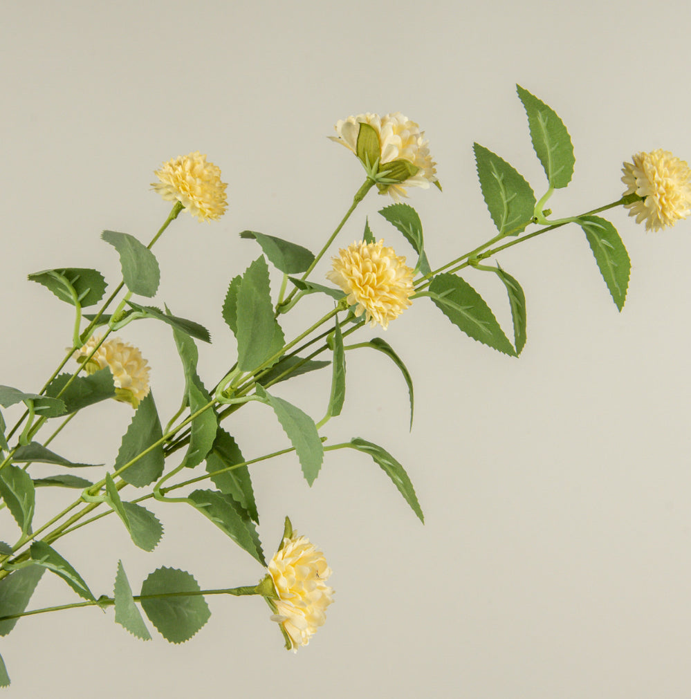 34” Yellow Mum Spray