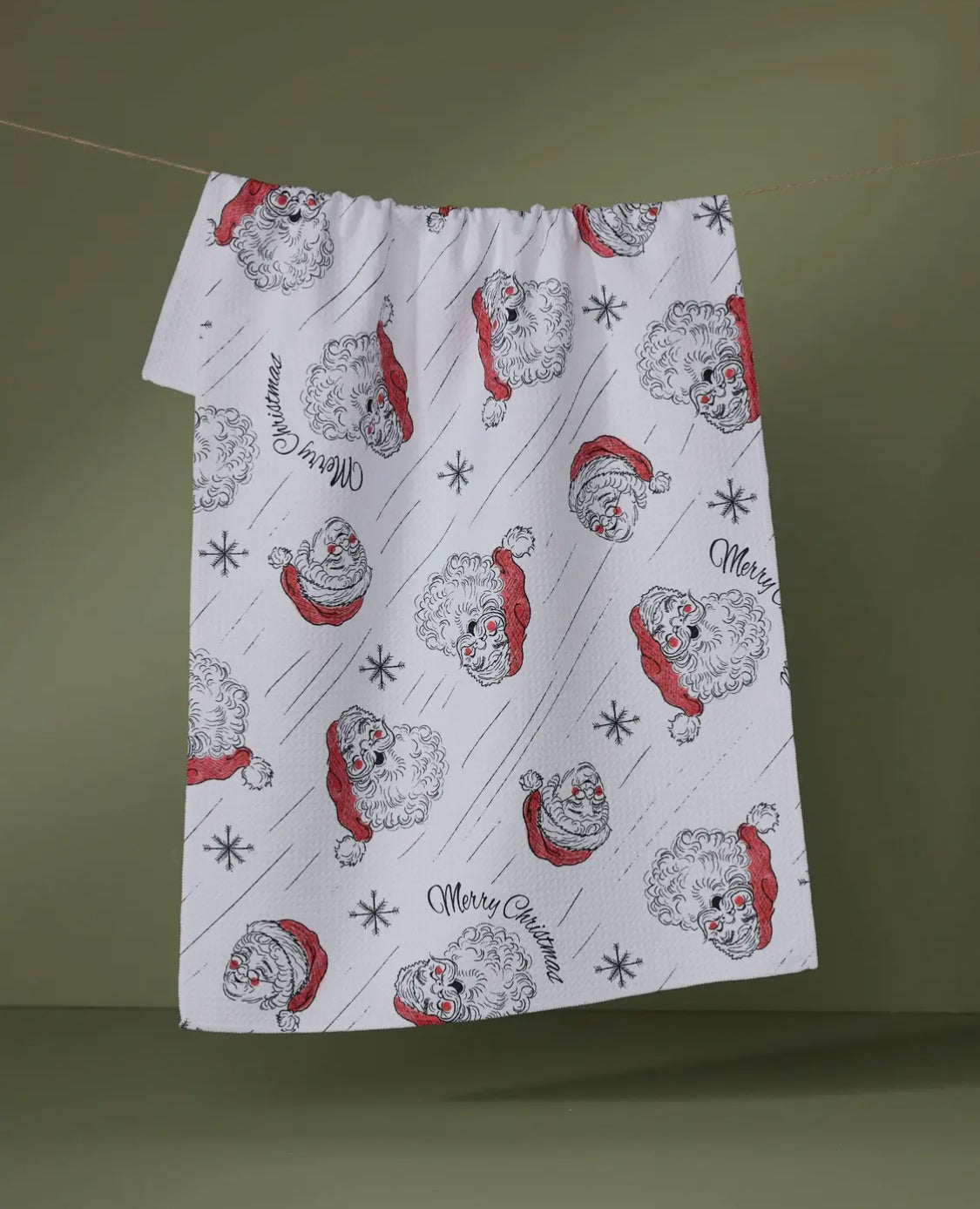 Claus Family Christmas Tea Towel