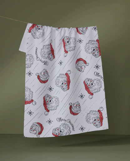 Claus Family Christmas Tea Towel