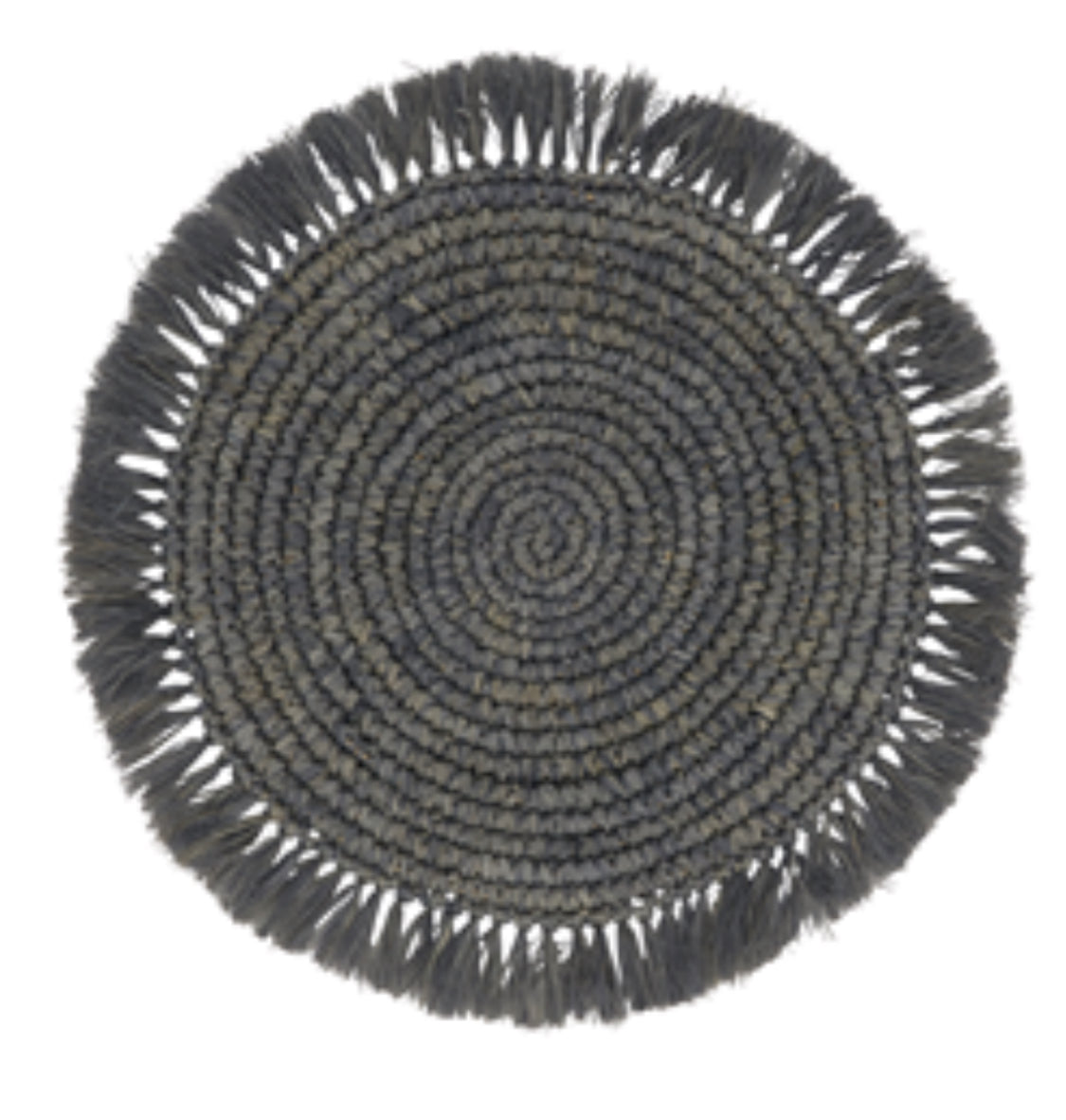 Grey Raffia Placemat