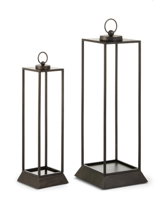 19.75” Open Black Lantern