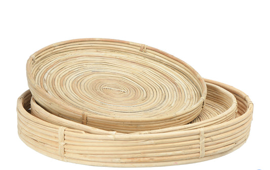 Hand-Woven Cane Tray-Small