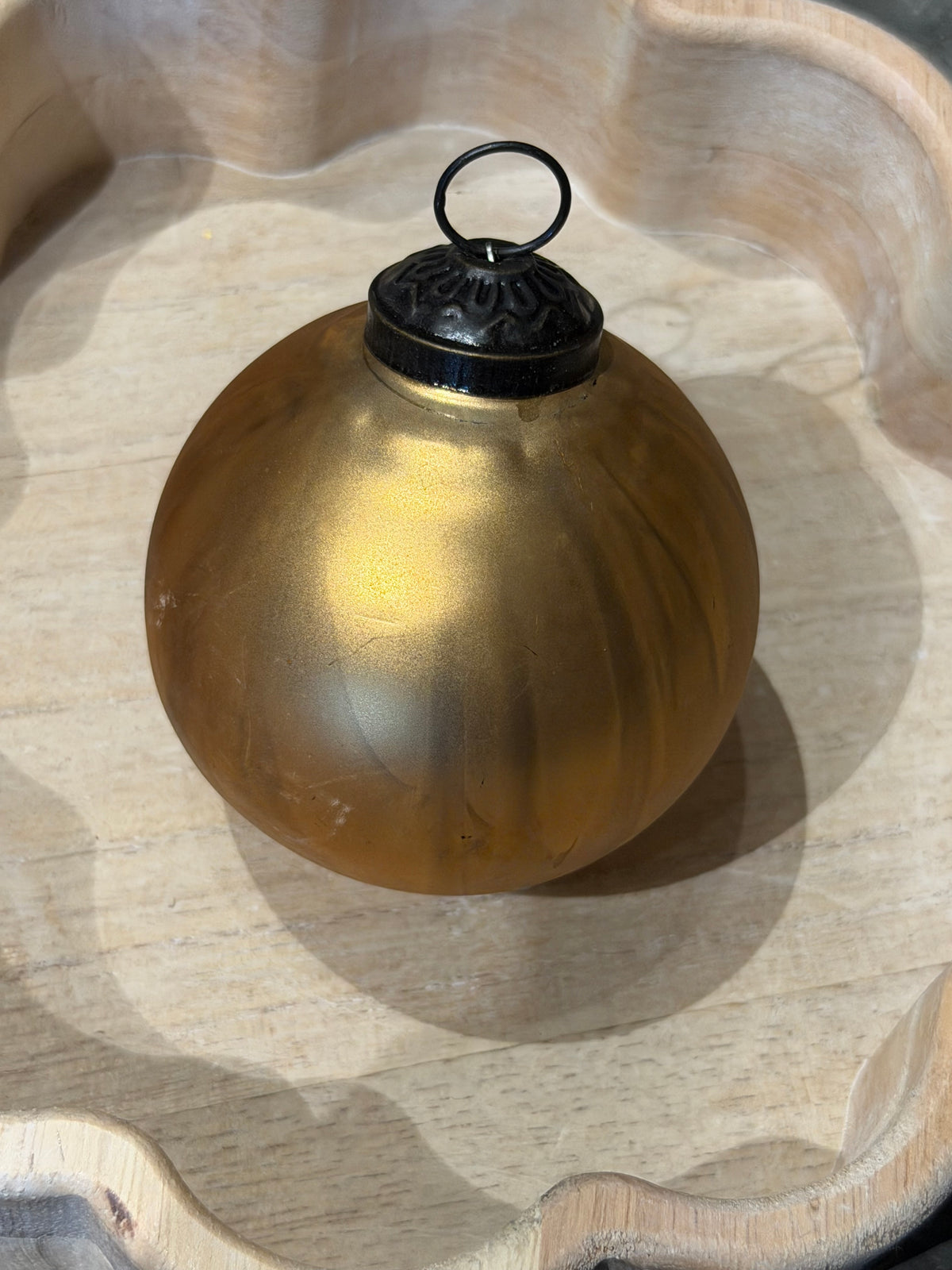 3.5” Marbleized Metallic Ornaments