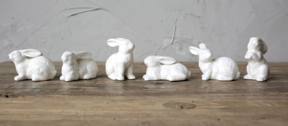 2-1/2” Ceramic Bunnies