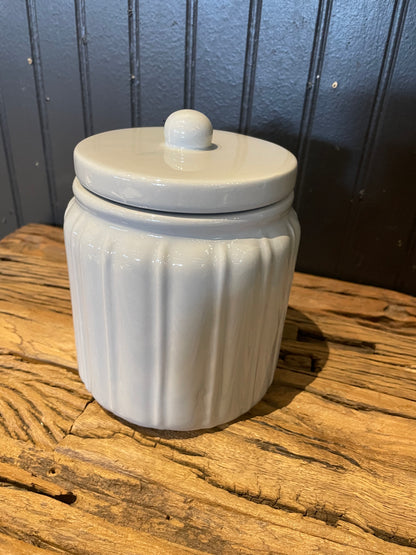 Grey Canister w/sealed lid