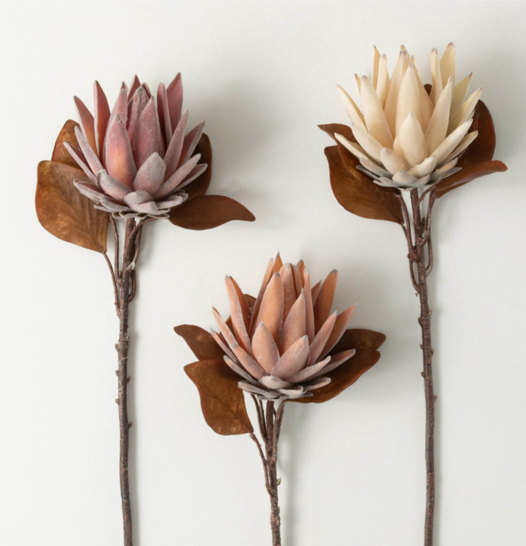 Fall Light Rust Artichoke Spray