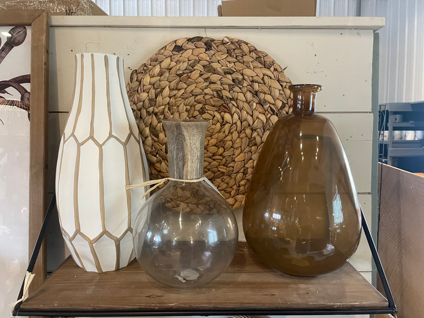 Brown Glass Vase