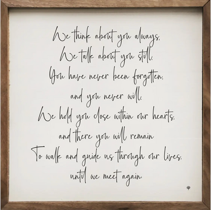 4” x 4” Until We Meet Again Print