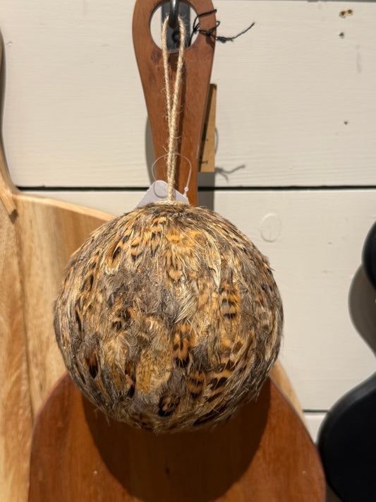 Feather Ball Ornament