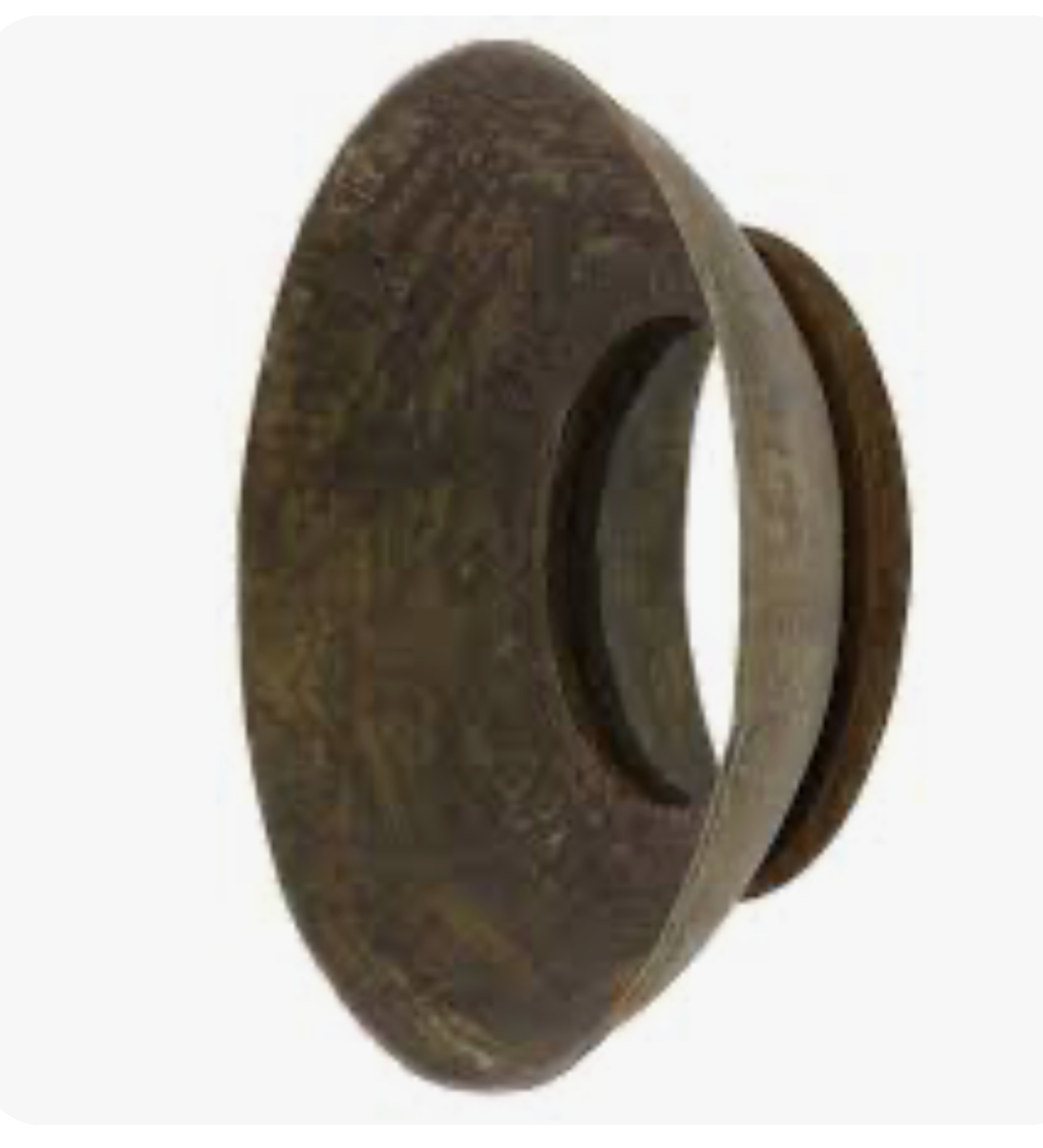 Rustic Metal Bowl Mirror