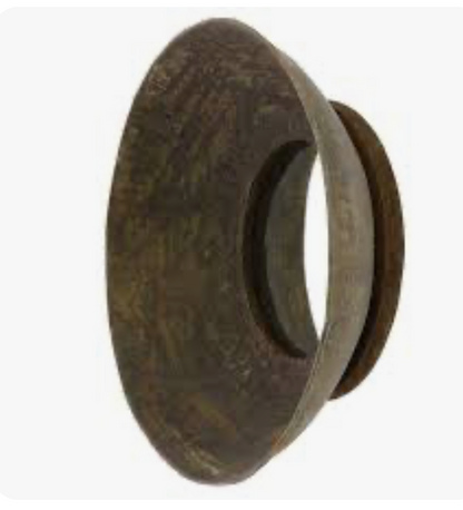 Rustic Metal Bowl Mirror
