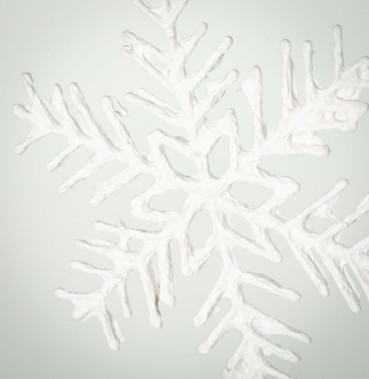 White Snowflake Ornament-Large