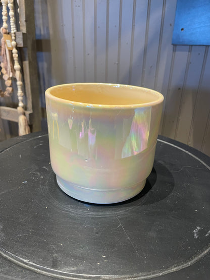 Iridescent Yellow 4” Planter