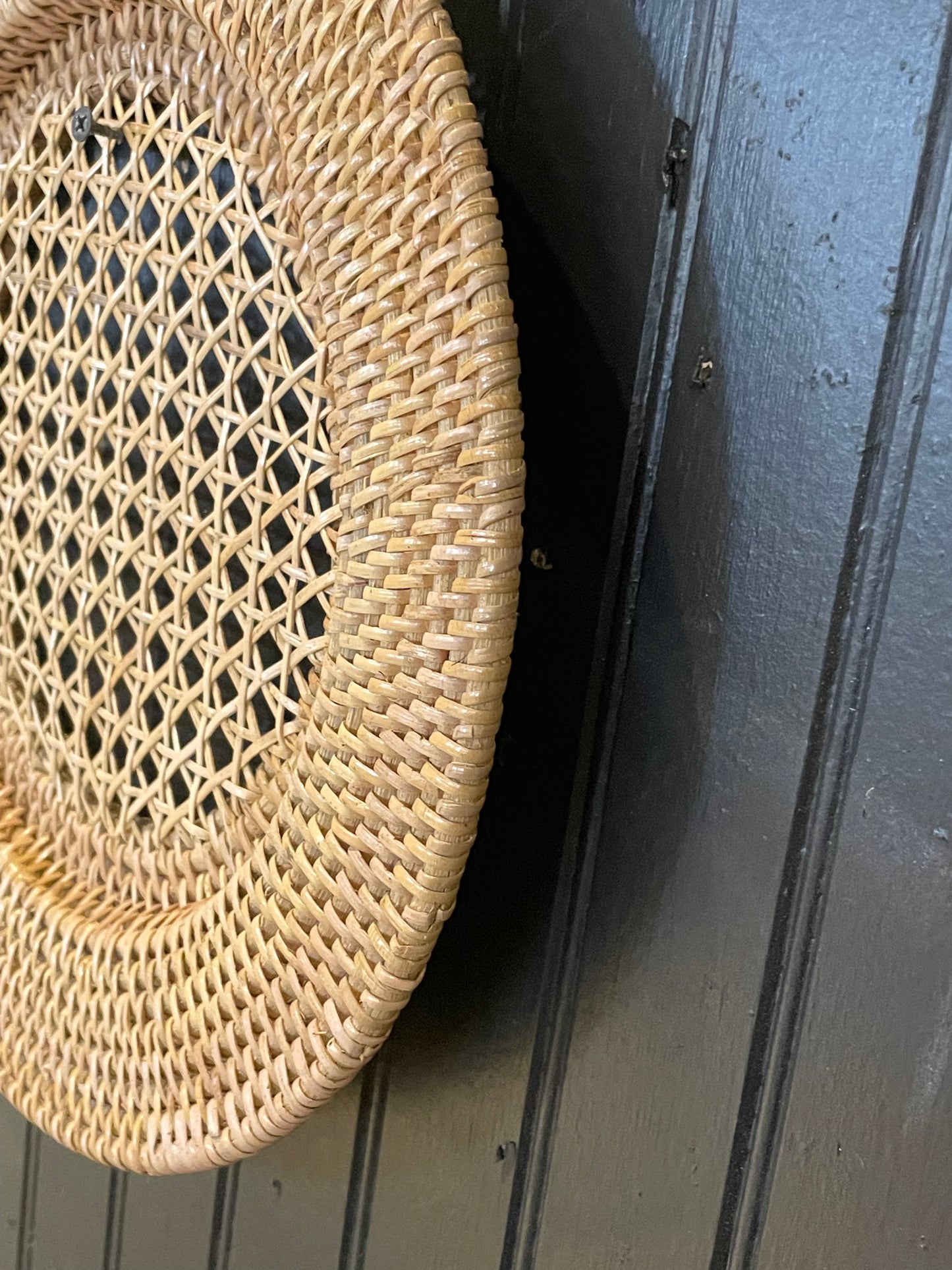 13” Natural Rattan Tray