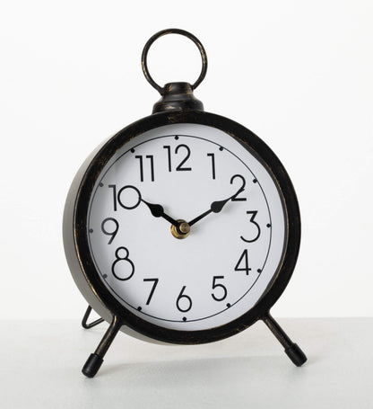 Vintage Metal Desk Clock