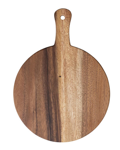 Suar Wood Cheese/Cutting Board w/ Handle, Natural