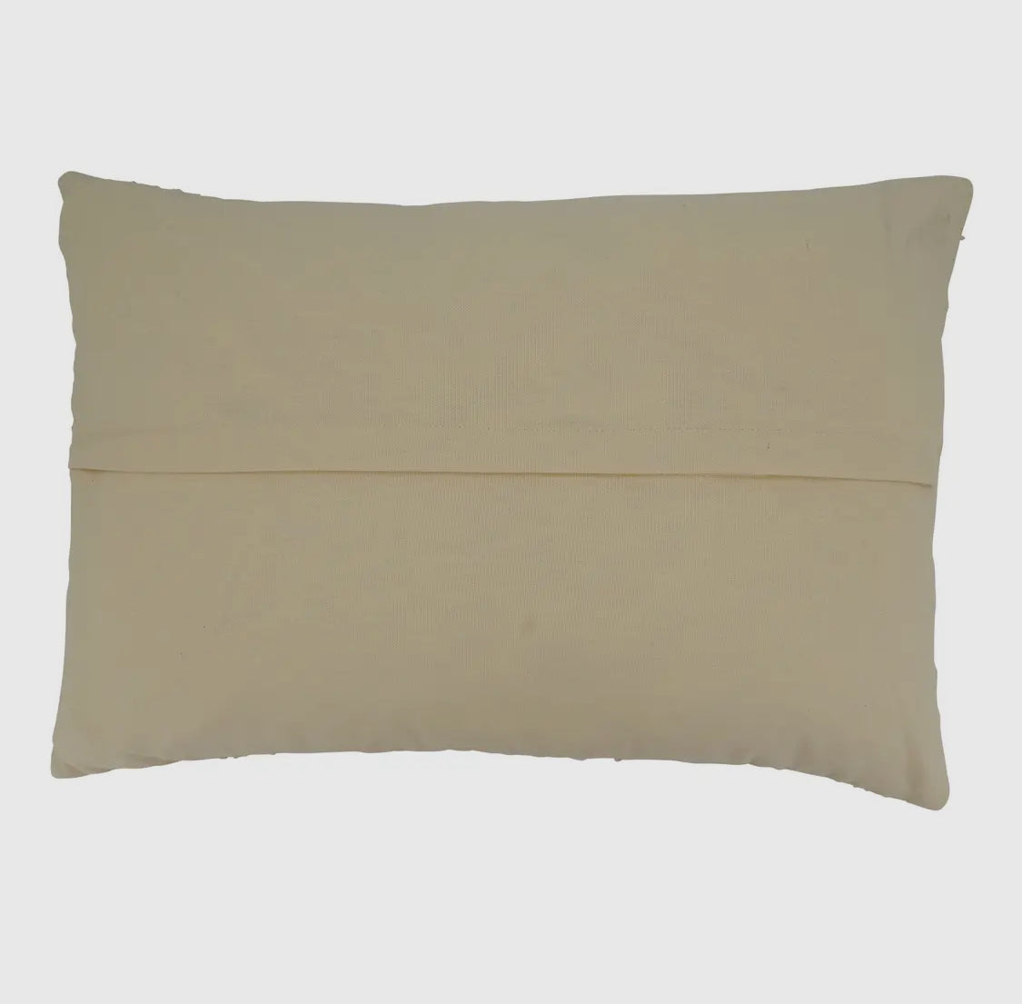 Throw Pillow W/ Fringe Striped Design