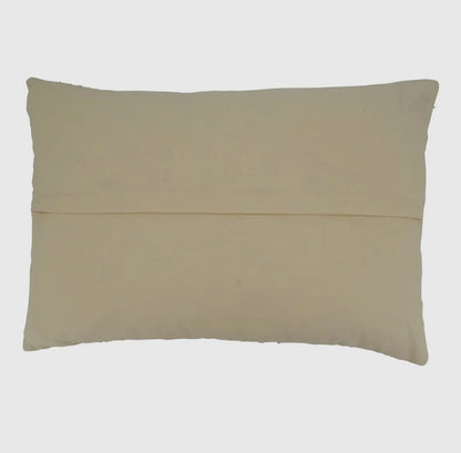 Throw Pillow W/ Fringe Striped Design