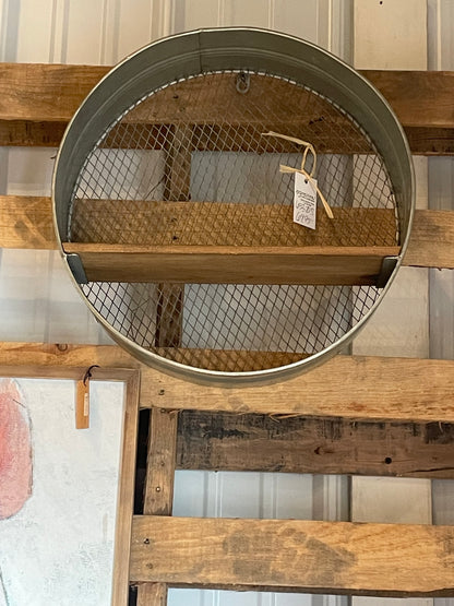 16” Round Galvanized Shelf