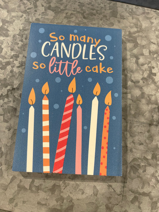 So Many Candles Keepsake Card