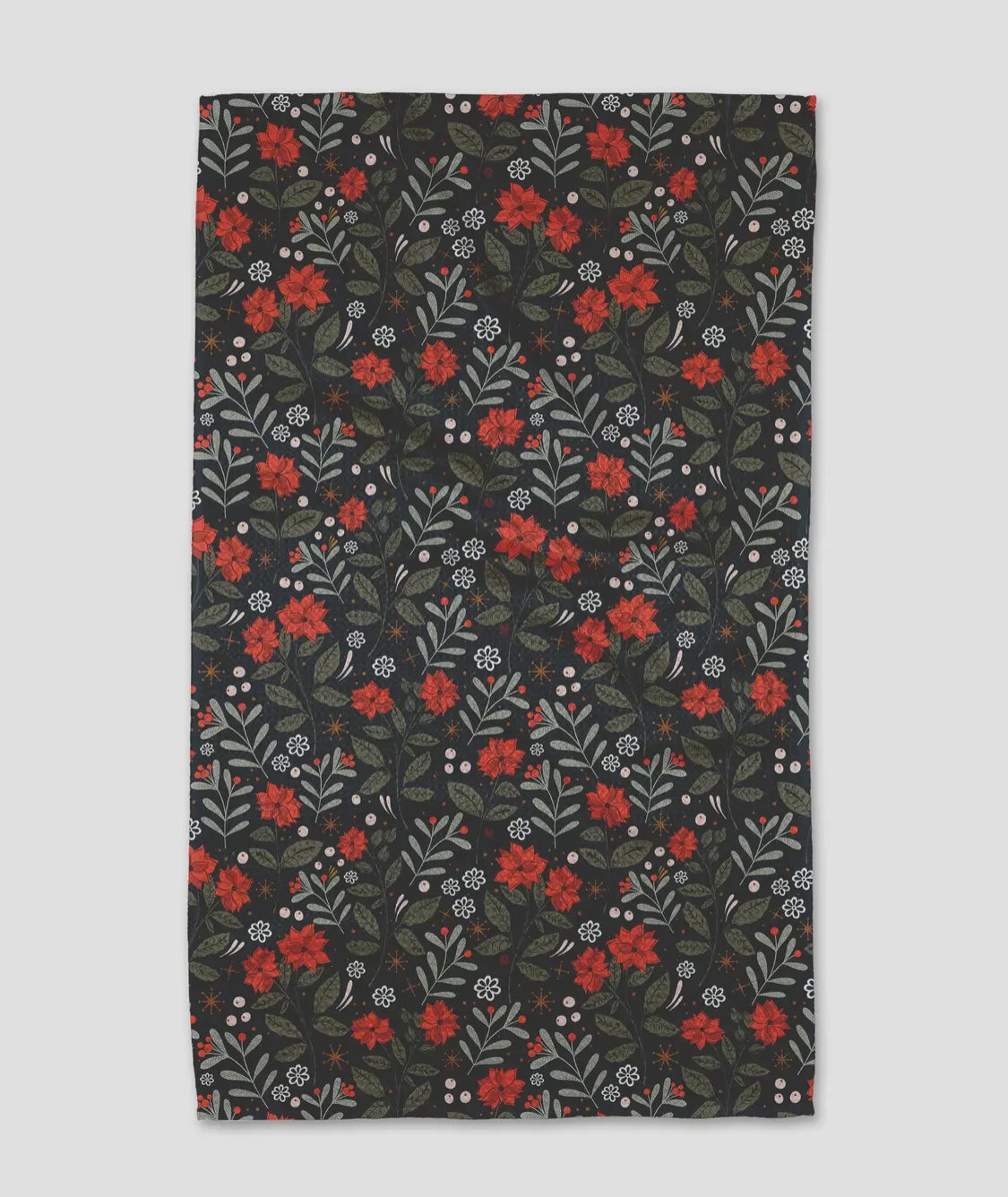 Holiday Floral Tea Towel