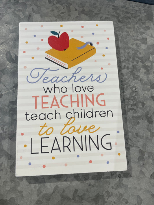 Teacher Who Love Teaching Keepsake Card