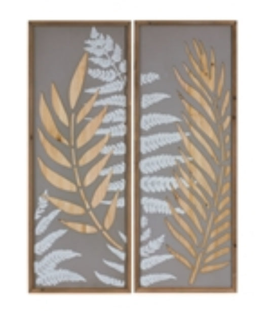 Fern Framed Art w/Wood Frame