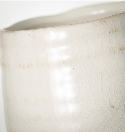 White Glossed Vase