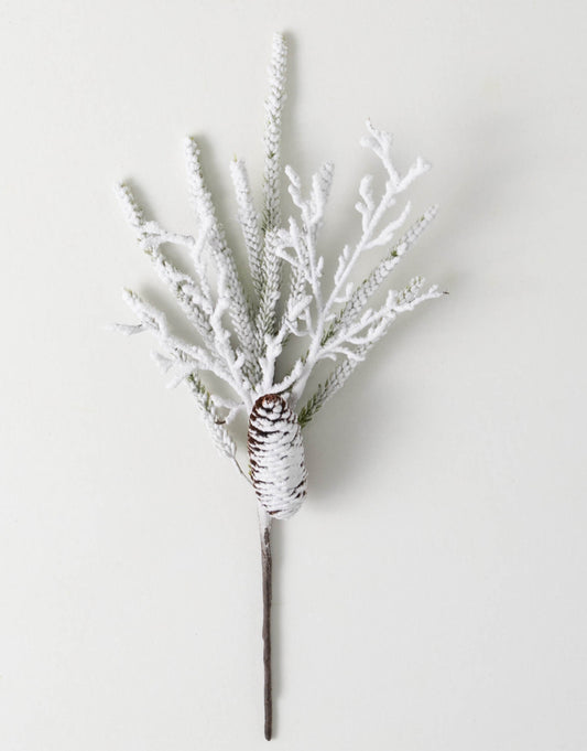 Flocked Pine Twig Stem