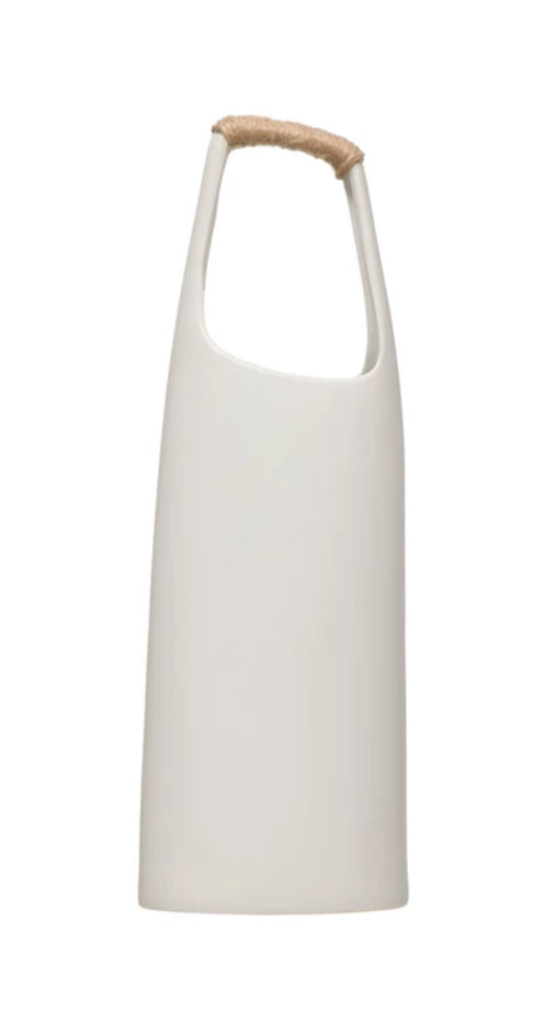 Vase w/Rattan Wrapped Handle