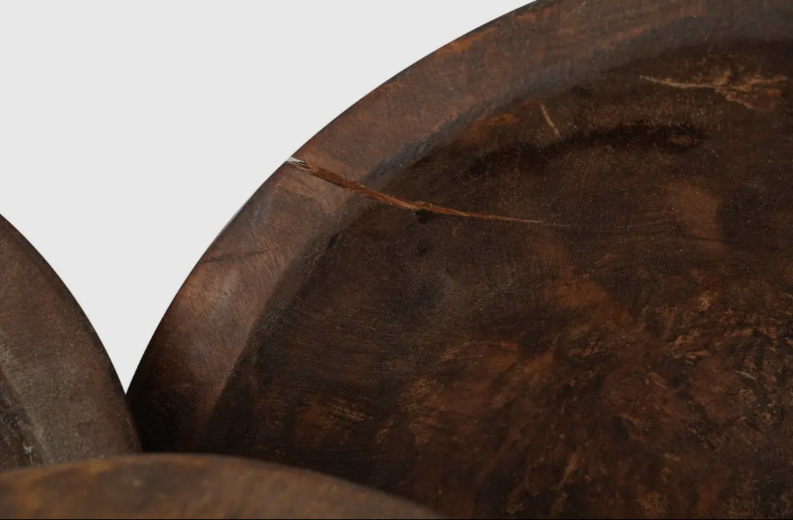 Small Wood Round bowl