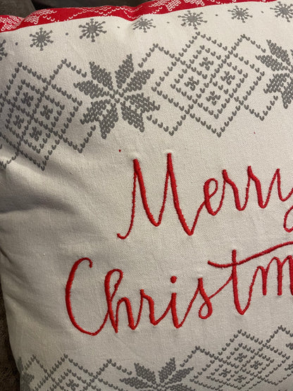 “Merry Christmas” Accent Pillow