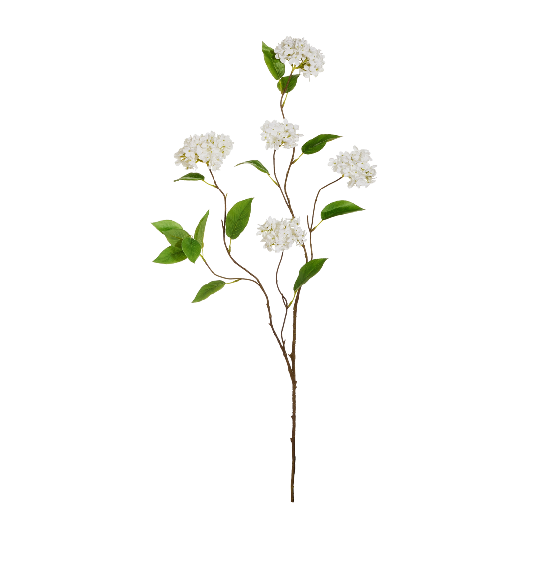 45” White Snowball Hydrangea Branch