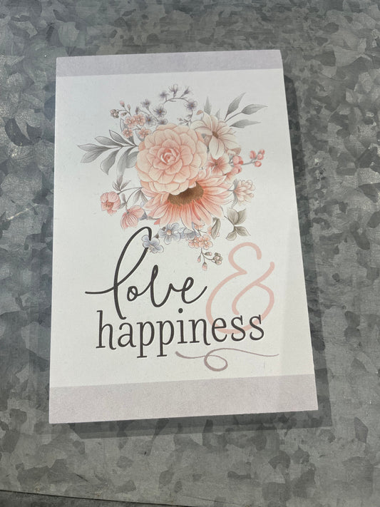 Love Happiness Keepsake Card