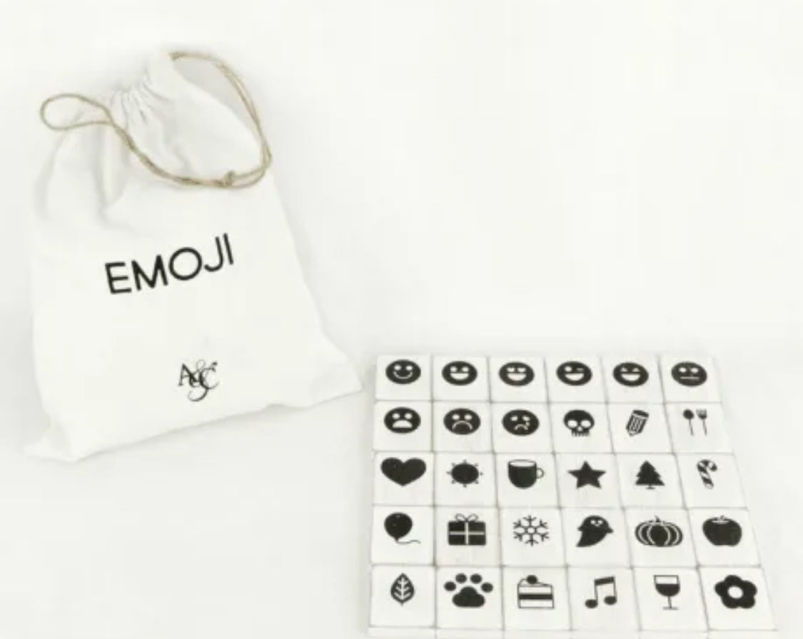 Letter Board White Emoji-white