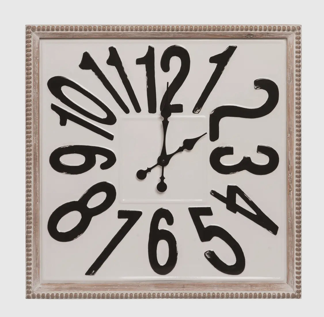 24” Square Metal Clock