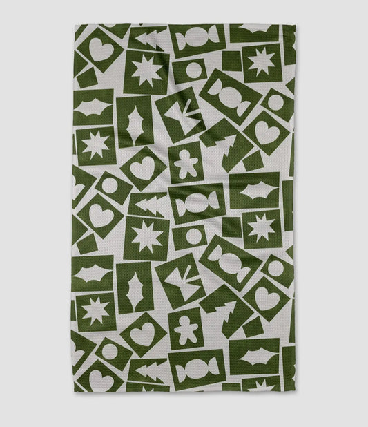 Cutout  Christmas Tea Towel