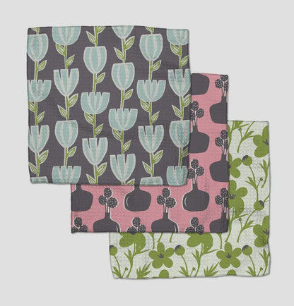 Spring Bouquet Dishcloth Set