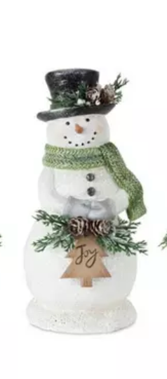 8.25 high resin snowman