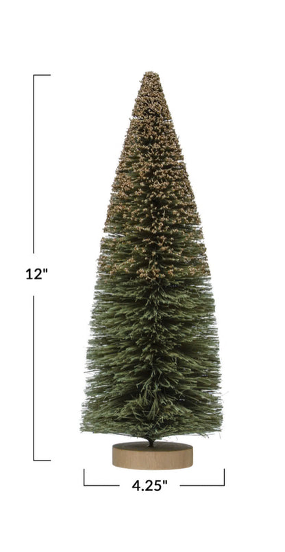 12”H Sisal Bottle Brush Tree