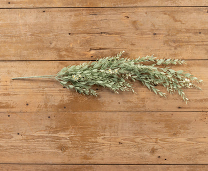 33” Cream Mini Flower & Boxwood Hanging Bush