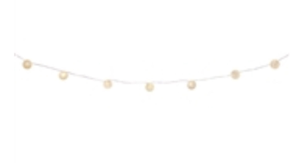 LED Ball Ornament Light String w/6 HR Timer