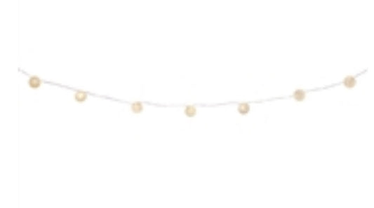 LED Ball Ornament Light String w/6 HR Timer