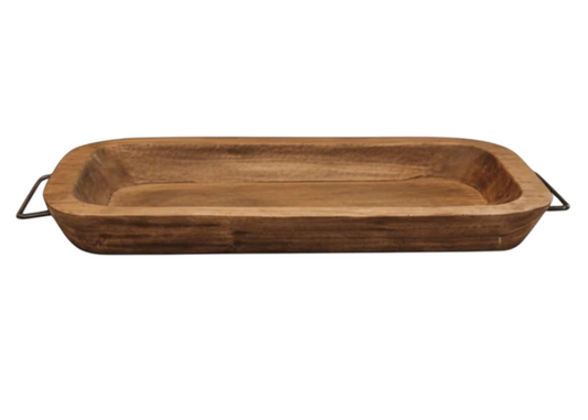 Brown Dough Bowls w/Handles