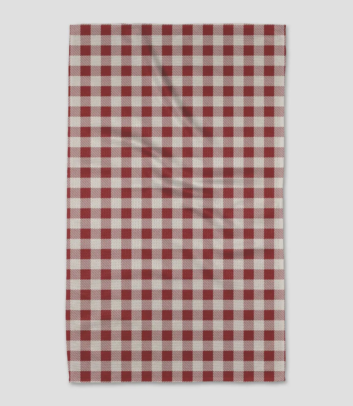 Christmas Gingham Red Tea Towel