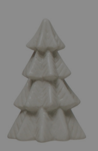 2.5”H White Stoneware Tree